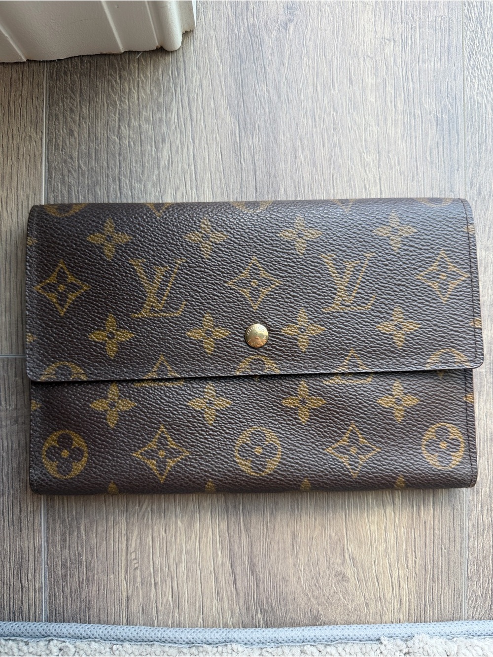 Louis Vuitton Monogram Trifold Passport Wallet